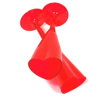 Coupes &agrave; Champagne en Forme de C&oelig;ur (12 pcs)