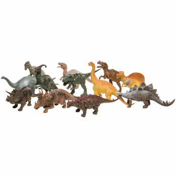 GRANDS DINOSAURES - FIGURINES DANS PR&Eacute;SENTOIR (12 pcs)
