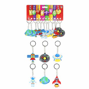 PORTE-CLÉS - ESPACE / ASTRONAUTIQUE (12 pcs)