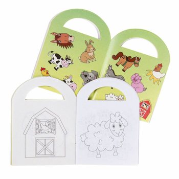 Cahiers de Coloriage Ferme avec Stickers (48 Pi&egrave;ces)