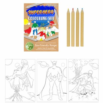 KIT DE DESSIN SUPER-HÉROS ÉCO-RESPONSABLE (25 pcs)