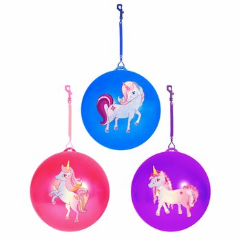 UNICORN / Balle Licorne avec Cordon / Bungee Ball Ø23 cm (24 pcs)