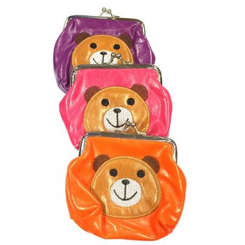 Porte-monnaie Enfant Motif Ours Couleurs Mixtes (6 pcs)