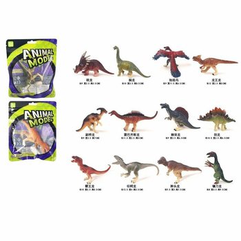 M&Eacute;LANGE FIGURINES DINOSAURES - DANS UN SAC CADEAU (12 pcs)