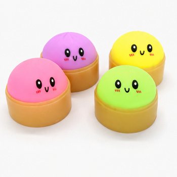 RAGE - Squishy Bun Dumplings PETIT (Dim. 5.5 x 5.5 x 3 Cm) - Viral 2026 Fidget Toy (24 pcs.)