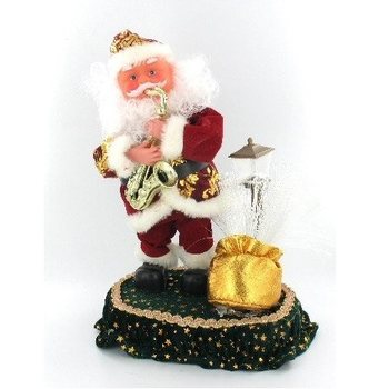 PÈRE NOËL ANIMÉ AVEC SAXOPHONE
