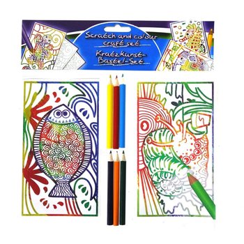 Kit de coloriage et grattage 8 pièces (24 pcs)