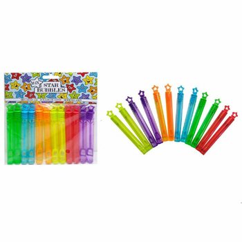 B&acirc;tonnets &agrave; Bulles &Eacute;toiles Color&eacute;s (12 Pi&egrave;ces)