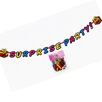 GUIRLANDE SURPRISE PARTY - LONGUEUR : 180 CM (6 pcs)
