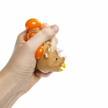 Balle Squishy Dinosaure en Filet - Pr&eacute;sentoir (12 pcs)