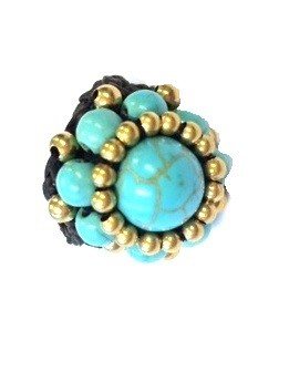 Bague Style Ibiza avec Pierre Turquoise | Bijoux Boho