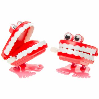 DENTIERS SAUTEURS M&Eacute;CANIQUES EN PR&Eacute;SENTOIR (12 pcs)