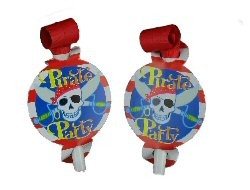 Sans-gênes d'anniversaire Pirate (6x6 pcs)