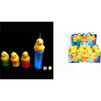 Grands Canards Ressorts Slinky LED Lumineux en Présentoir (12 pcs.)
