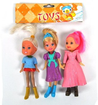 Sachet de 3 Mini Poupées (Lot de 10)
