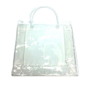 Sachet d'Emballage Transparent de Luxe &agrave; Fond Cartonn&eacute; avec Poign&eacute;e Solide 18,5x18cm (25 pi&egrave;ces)