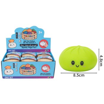 RAGE - Dumplings Squishy Bun GRANDS (8.5 x 8.5 x 4.8 cm) - Jouet Fidget Viral 2026 (12 pcs)