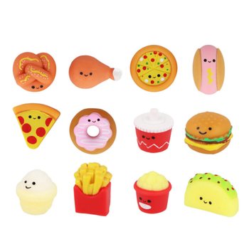 POCKET SURPRISE SQUISHY - FIGURINES FAST FOOD - EN PR&Eacute;SENTOIR (60 pcs)