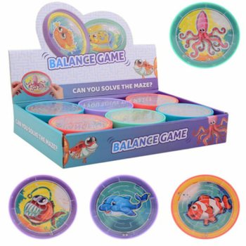 Grand Jeu de Labyrinthe Rond Animaux Marins (24 pièces)