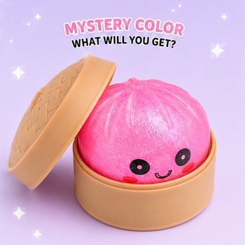 RAGE - Squishy SUGAR EDITION Bun Dumplings PETIT (5.3 x 5.3 x 4.1 cm) Jouet Fidget Viral 2026 (24 pcs)