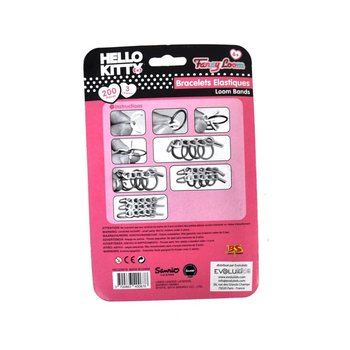 Kit de Bracelets &Eacute;lastiques avec Breloques Hello Kitty (12 pcs)