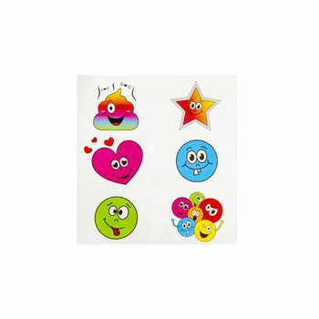 TATOUAGES FUN &ndash; MOD&Egrave;LE : SMILEYS (96 pcs)