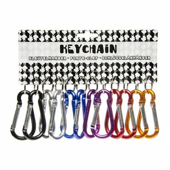 Porte-clés Mousqueton Colorés (48 pcs)