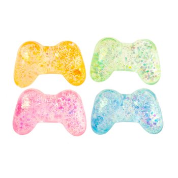 MANETTE DE JEU SQUEEZE - COULEURS MIXTES - EN PR&Eacute;SENTOIR (12 pcs)
