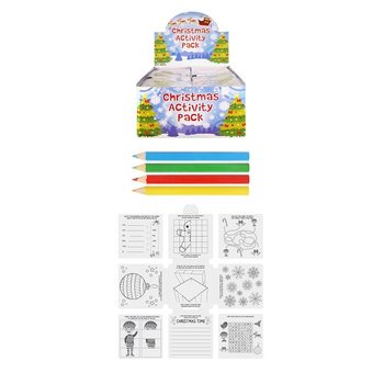 PACK ACTIVITÉS DE NOËL POUR ENFANTS – COLORIAGE, ÉNIGMES, CRAYONS, ETC. (36 pcs)