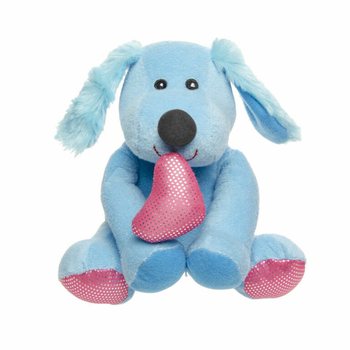 CHIEN EN PELUCHE AVEC C&OElig;UR - 17 CM - MIX COULEURS (12 pcs)
