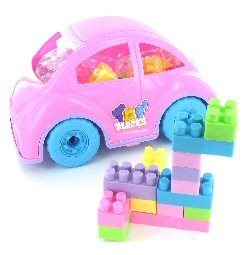 Grande Voiture pour Filles avec Blocs de Construction