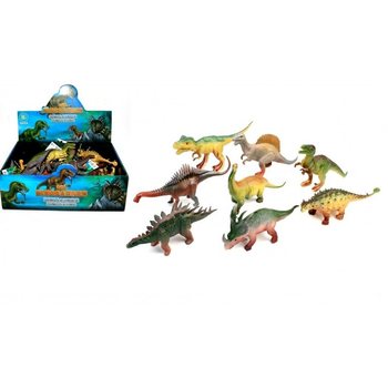 MIX DE DINOSAURES, ENV. 17 CM DE HAUT EN PRÉSENTOIR (16 pcs)