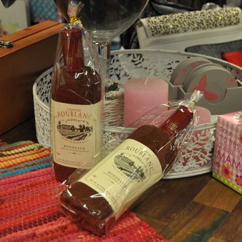 SERVIETTE EN FORME DE BOUTEILLE DE VIN (3 pcs.)