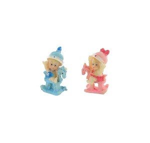 Décoration Bébé sur Cheval à Bascule 5 cm (24 pièces)