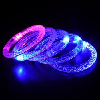 BRACELETS LUMINEUX SUR CARTE (12 pcs)