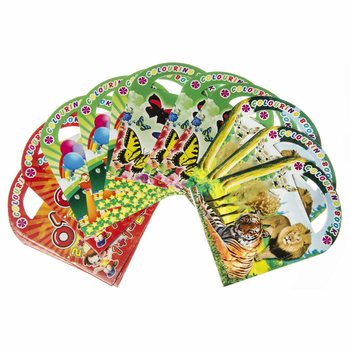 Petits Cahiers de Coloriage avec Autocollants Mix (12 pi&egrave;ces)