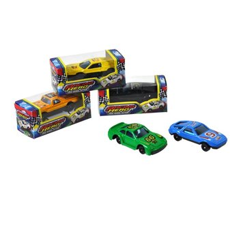 Voiture Miniature Die-Cast en Pr&eacute;sentoir (60 pcs)