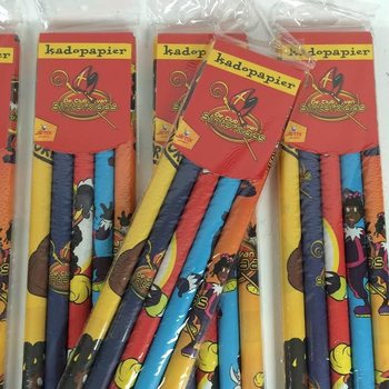 Papier Cadeau 5 Pi&egrave;ces 'De Club van Sinterklaas' (Saint-Nicolas)