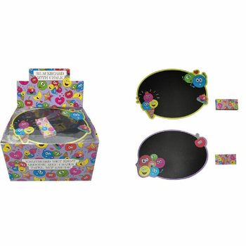 Tableau Noir Smiley avec Craies (Display 24 pi&egrave;ces)