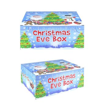 BOÎTE CADEAU DE NOËL Afm. 35 x 25 x 15 CM (1 pce)