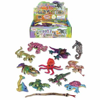 Animaux Malléables Sable et Paillettes en Display (24 pièces)