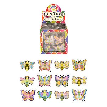 Papillons à Friction Pull Back en Présentoir (24 pcs)