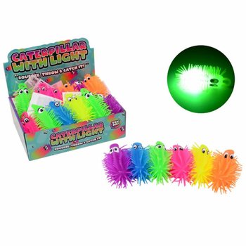 CHENILLE PUFFER LUMINEUSE EN PRÉSENTOIR (24 pcs.)