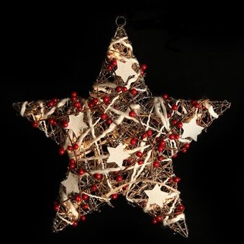GRANDE &Eacute;TOILE DE NO&Euml;L LUMINEUSE D&Eacute;CORATIVE 45 CM (2 pcs.)