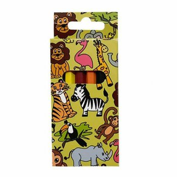 Set de 6 Crayons de Couleur - Animaux de la Jungle (24 pcs)