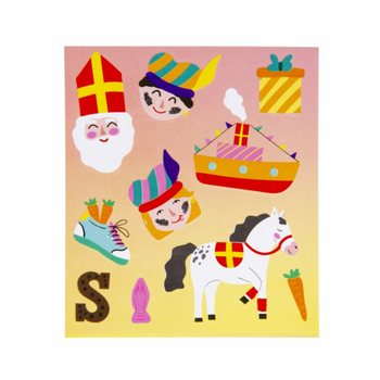 Autocollants Fun Sinterklaas - Mod&egrave;le : Saint-Nicolas (120 pcs)