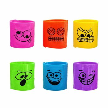 MINI SPIRALES FUNNY FACES Ø3.5 CM (6 pcs)