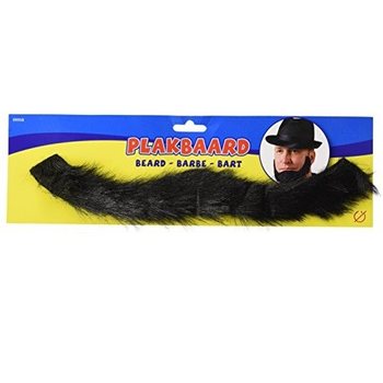 BARBE NOIRE ADH&Eacute;SIVE POUR F&Ecirc;TE (12 pcs)