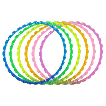 6 Bracelets Cannelés aux Couleurs Vives (Lot de 6)