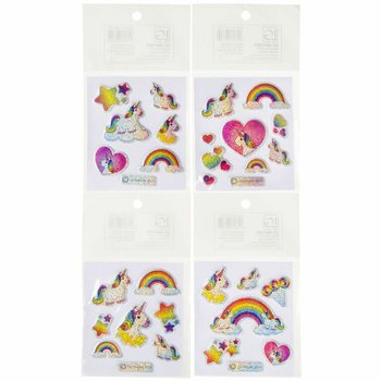 AUTOCOLLANTS PAILLET&Eacute;S - LICORNE (100 pi&egrave;ces)